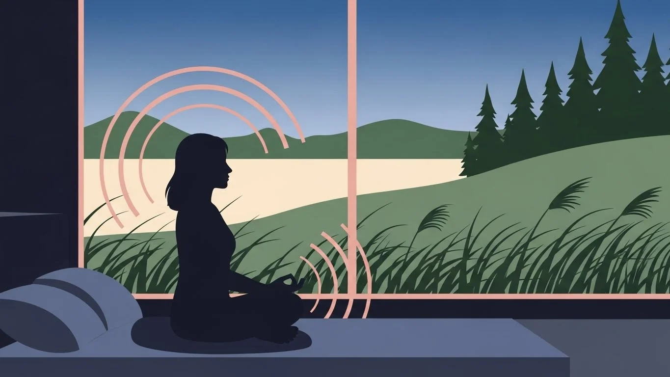 Creating a peaceful meditation space before sleep