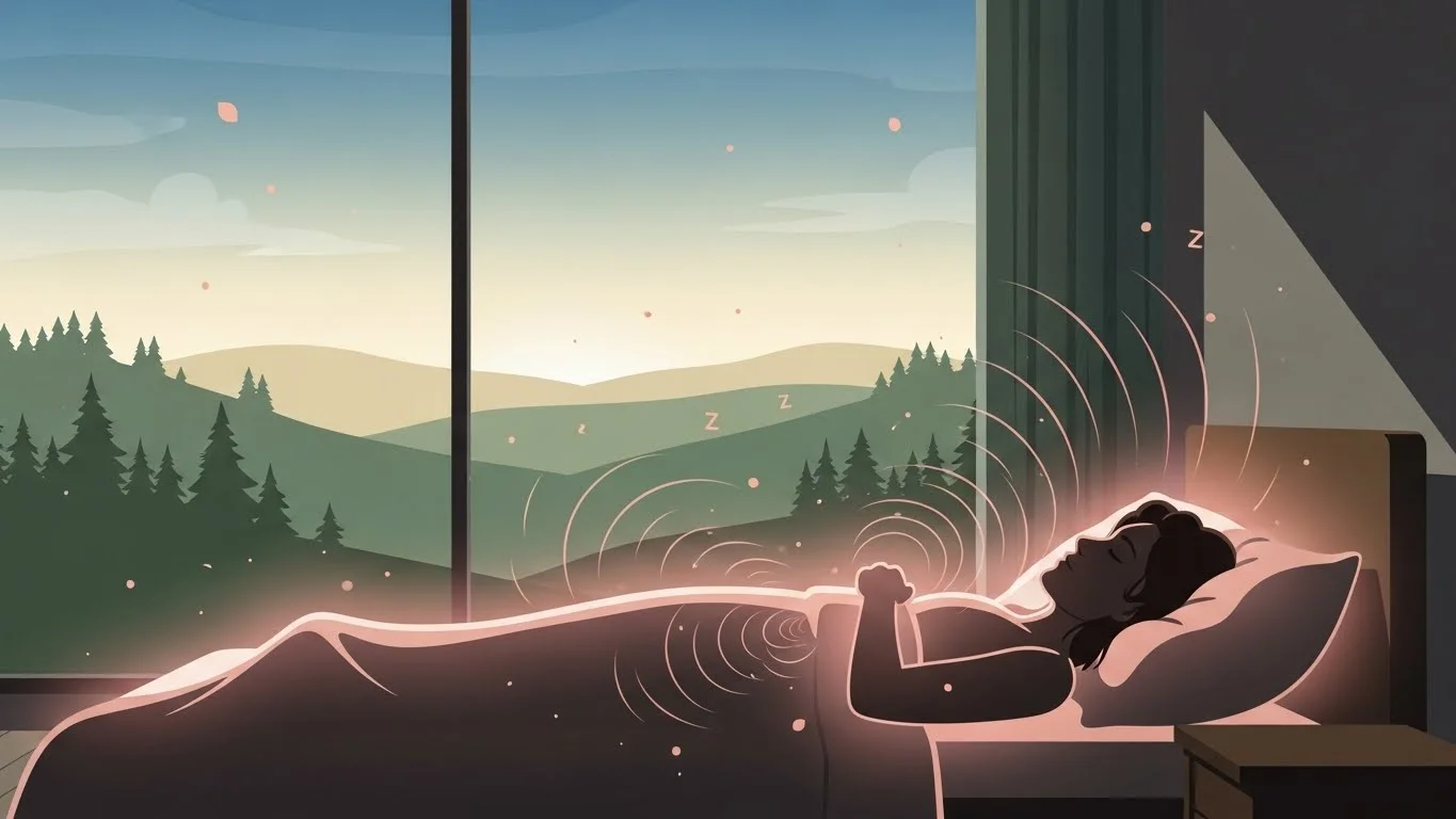 Visualization of peaceful sleep scene